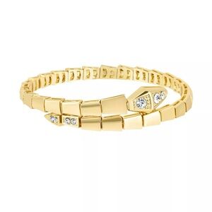 Adornia Gold Plated Wrap Snake Cuff